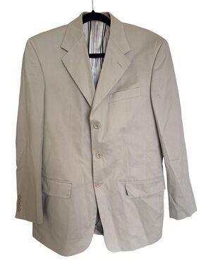 Perry Ellis Tan Three-Button Sport Coat
